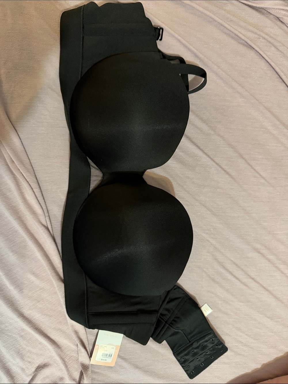 Cacique Black Strapless T-Shirt Bra